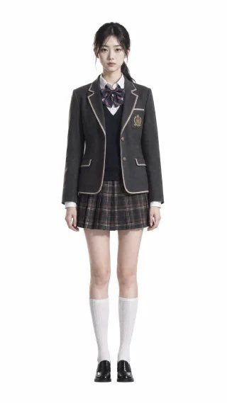 抱作业本女生