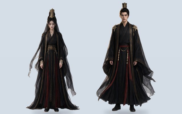 SceneMixer 第一步「服装风格」里的「魔道玄袍」卡